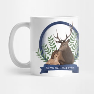 Papa deer and his fawn Mug